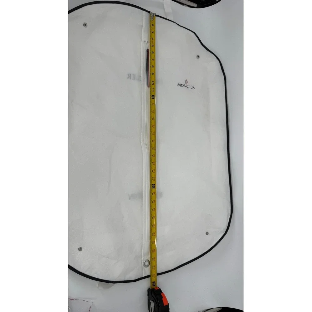 Moncler White Garment Bag w/ Hanger Coat Storage Travel Suit Designer 35X25 READ